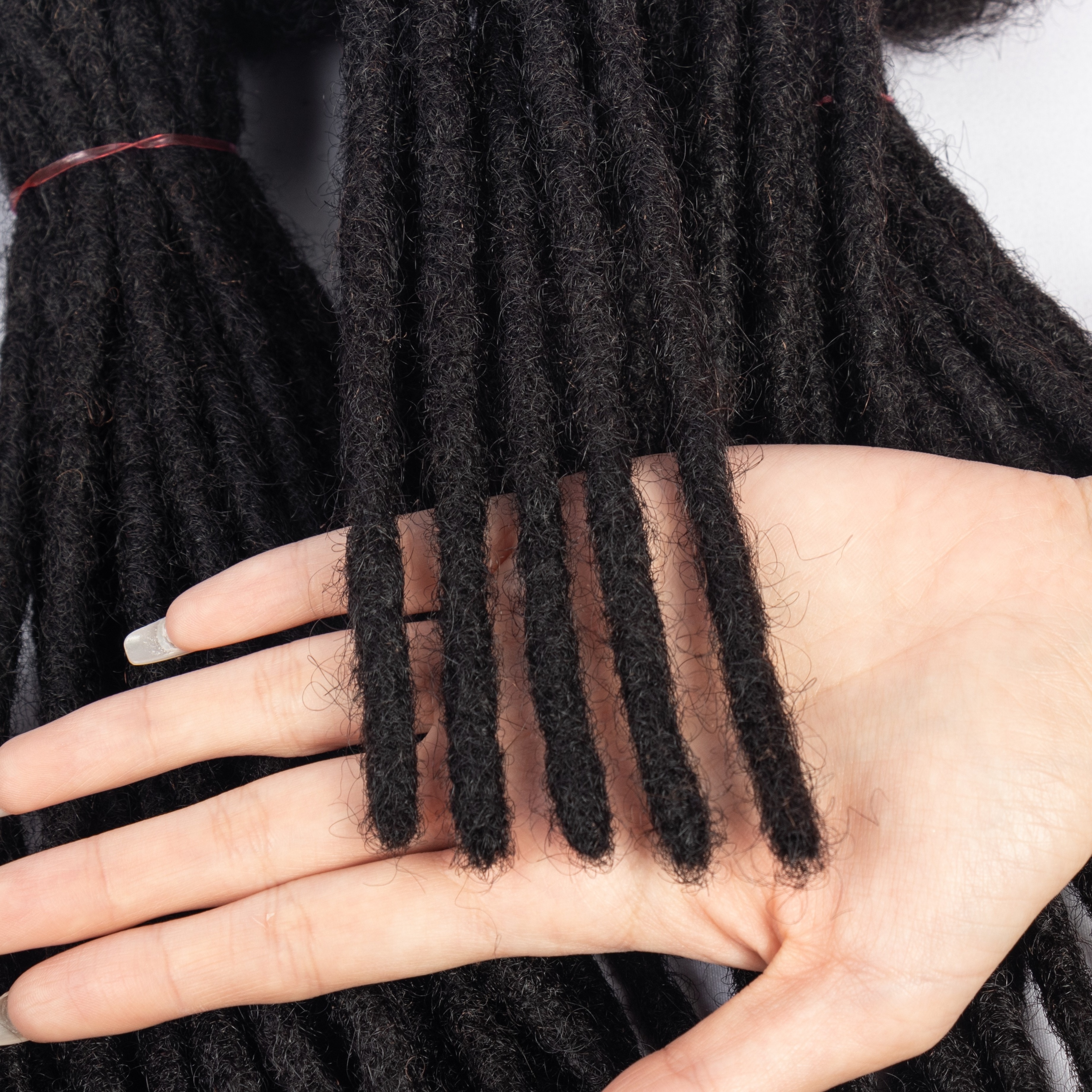 Dreadlock Extensions Human Hair For Men/Women Crochet Braids Dread Loc Extensions 0.6 cm Faux Locks Crochet Hair