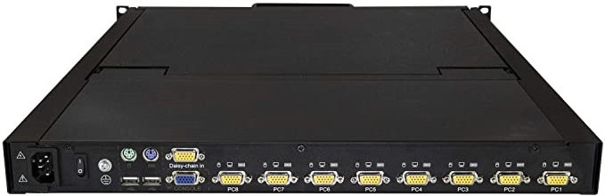 Customization 8 Port Rackmount KVM Console w/ 6ft Cables - Integrated KVM Switch w/ 19