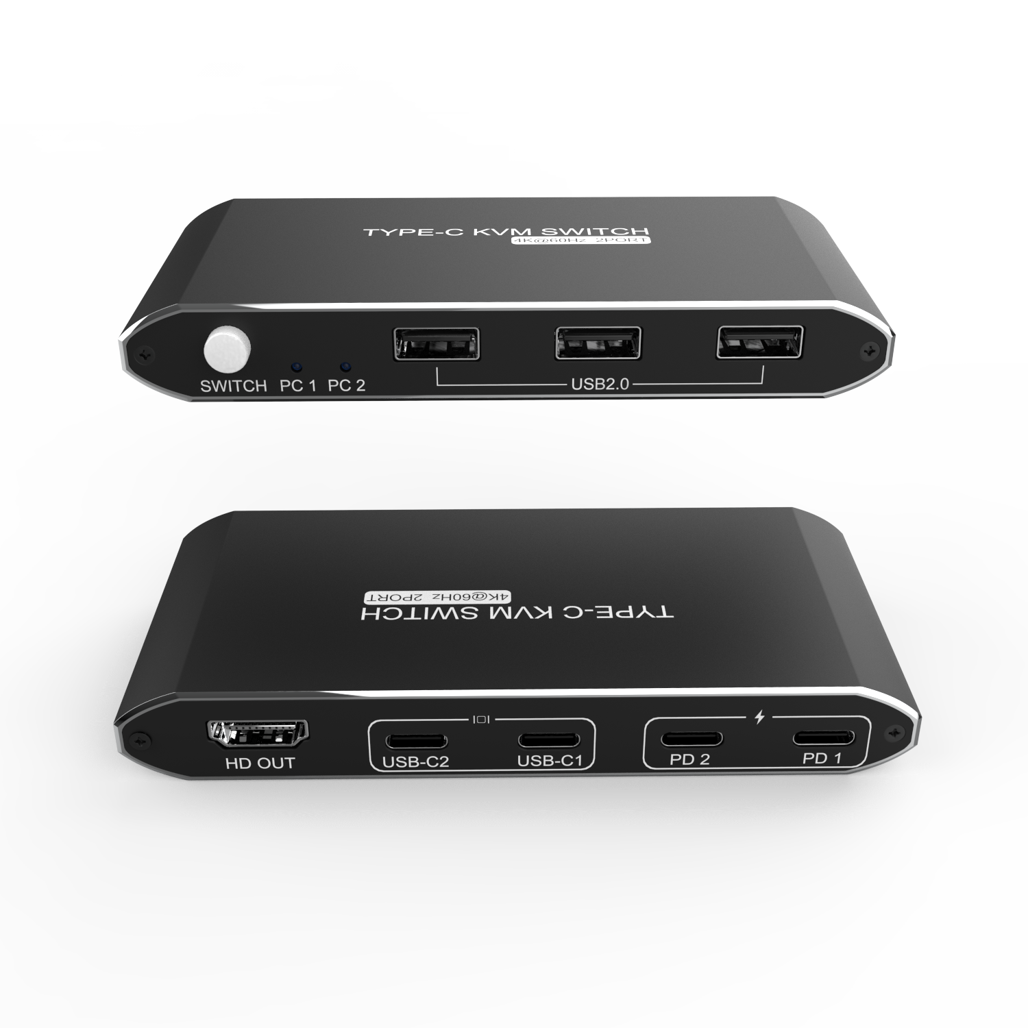 customizationKvm Switch Usb C Kvm Type-c Kvm Switch Hdm  Switch 2 In 1 Out