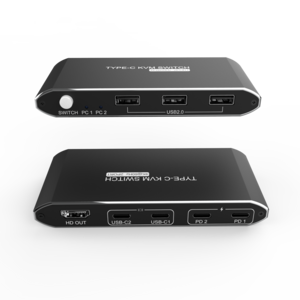 customizationKvm Switch Usb C Kvm Type-c Kvm Switch Hdm  Switch 2 In 1 Out