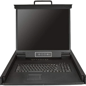 Rackmount KVM Console - Single Port VGA KVM with 19" LCD Monitor for Server Rack - Fully Featured Universal 1U LCD KVM Drawer