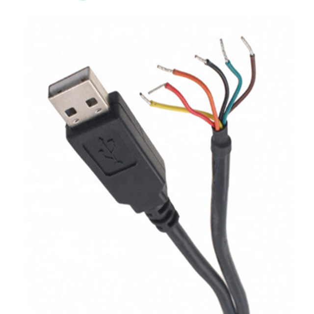 FTDI chip USB to 5V TTL UART Serial Cable wire end 1.8m TTL-232R-5V FTDI TTL-232RG-VIP-WE TTL/USB 1.8m Cable