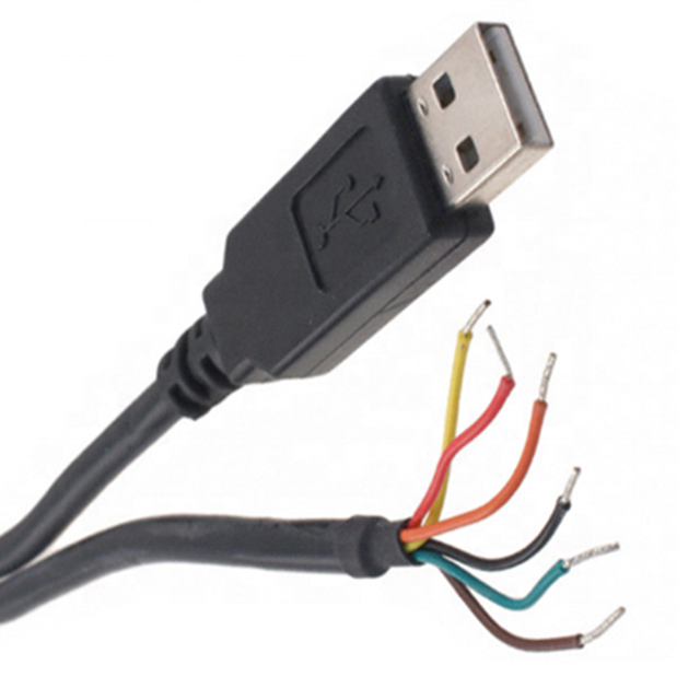 FTDI chip USB to 5V TTL UART Serial Cable wire end 1.8m TTL-232R-5V FTDI TTL-232RG-VIP-WE TTL/USB 1.8m Cable