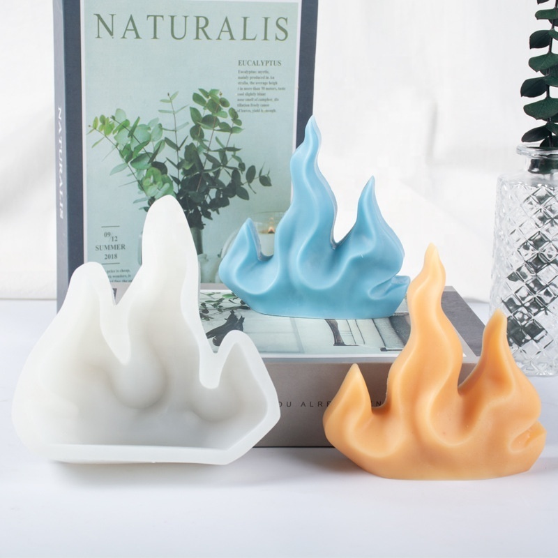 New Flame Candle Silicone Mold Coral Reef Scented Candle Plaster Molds