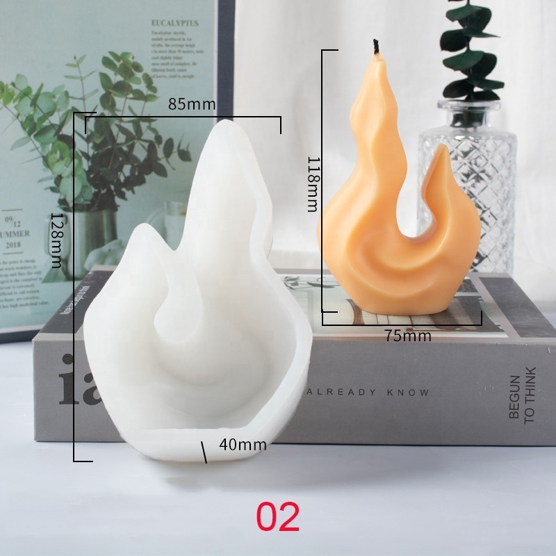 New Flame Candle Silicone Mold Coral Reef Scented Candle Plaster Molds