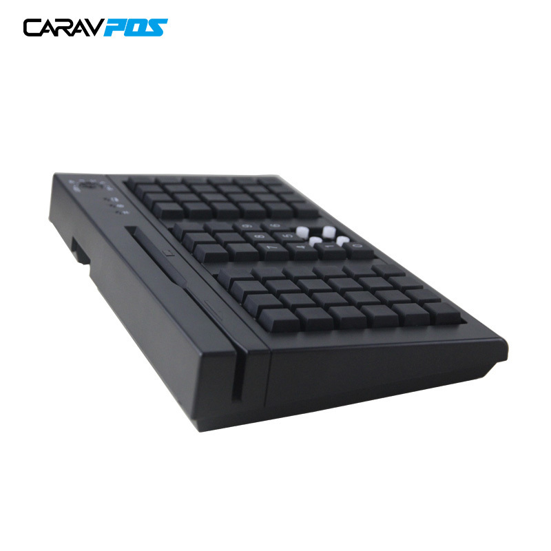 High Quality Pos Keyboard 3 Tracks Msr Touch Screen Programmable Keyboard 66 Keys Keyboard For Pos Terminal