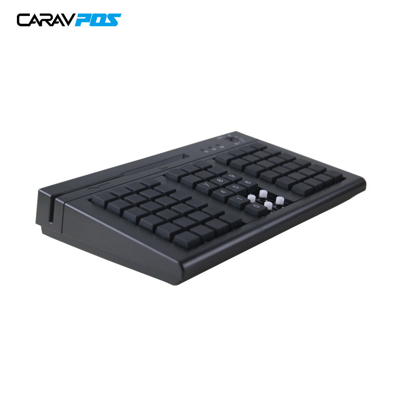 High Quality Pos Keyboard 3 Tracks Msr Touch Screen Programmable Keyboard 66 Keys Keyboard For Pos Terminal