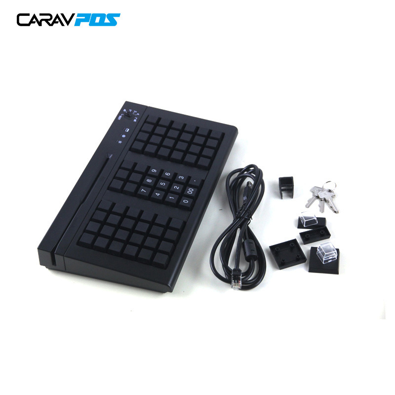 Hot Sale 66  Keys Keyboard 3 Tracks Msr Touch Screen Programmable Keyboard Usb Key Pos Programmable Keyboard