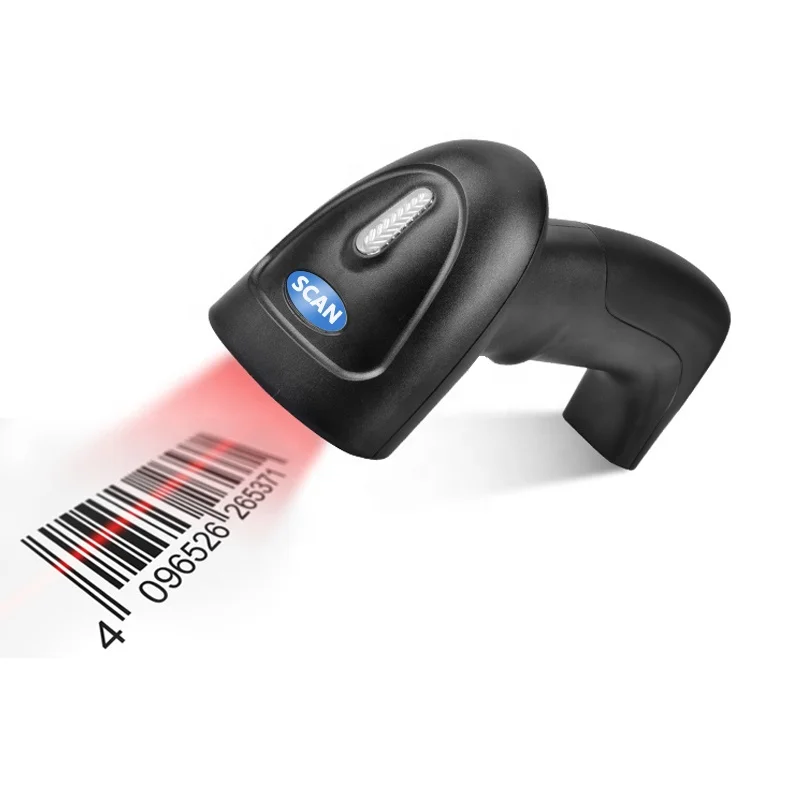 Supermarket Wired Barcode Scanner Laser usb Barcode Reader 1D Handheld 1D CCD Bar Code Scanner