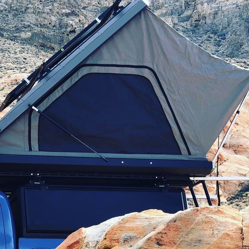 Lightweight Pop-top Truck Camper Ute Canopy With Roof Top Tent