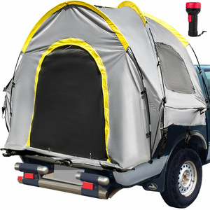 Truck Tent 6.4-6.7ft Truck Bed Tent Full Size Pickup Tent Waterproof 2-Person 2 Mesh Outdoor Easy to Install Luxury Expedition