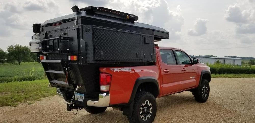 4x4 Aluminum Camping Canopy Ute Back Canopy With Roof Top Tent