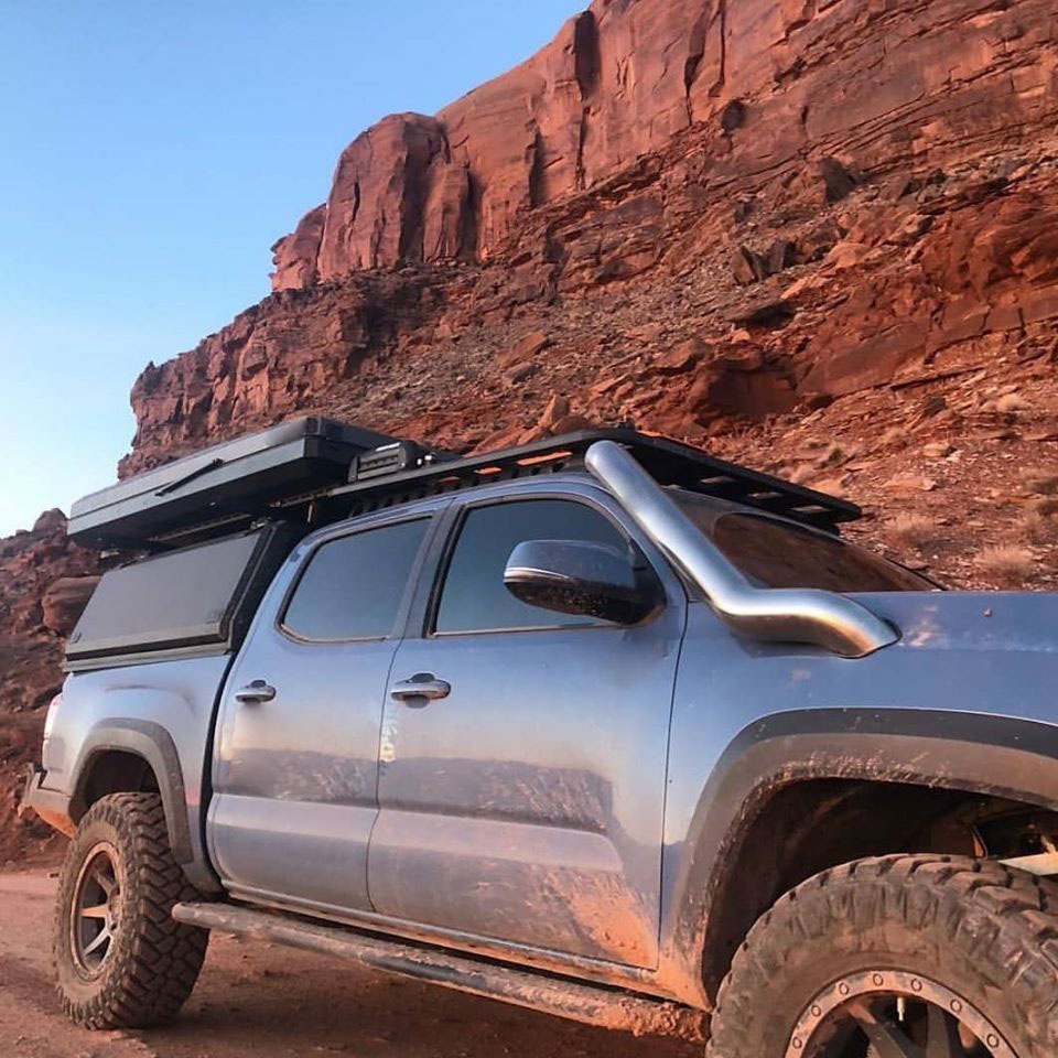 Lightweight Pop-top Truck Camper Ute Canopy With Roof Top Tent