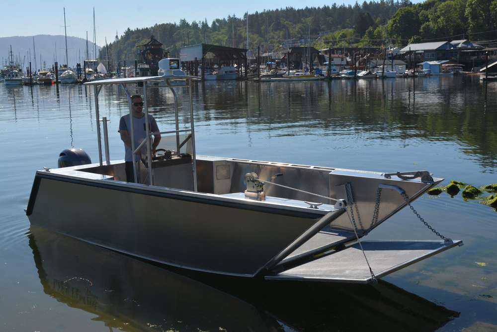 Ecocampor 24ft for All Welded Aluminum Barge Boat/Landingcraft with Center Console for Sale