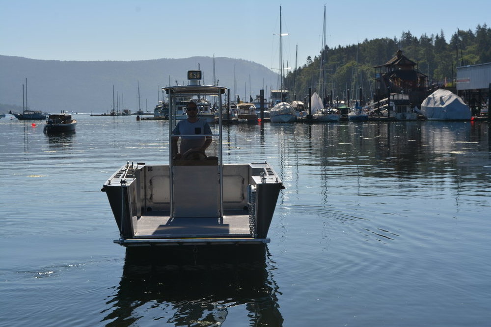 Ecocampor 24ft for All Welded Aluminum Barge Boat/Landingcraft with Center Console for Sale