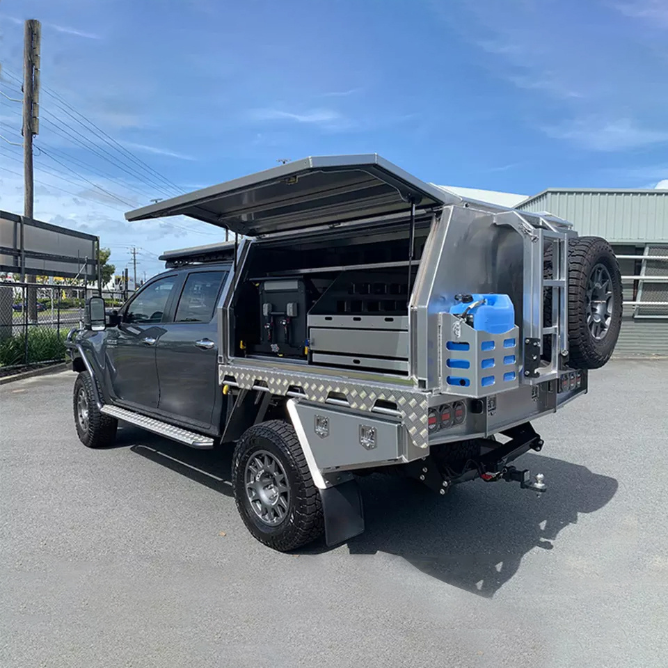 Heavy Duty Tradesman Aluminum Utility Canopy With 2 Doors