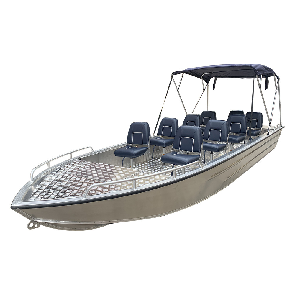 Ecocampor 8 Man 19ft to 20ft Large Aluminum Passenger Boats with Console