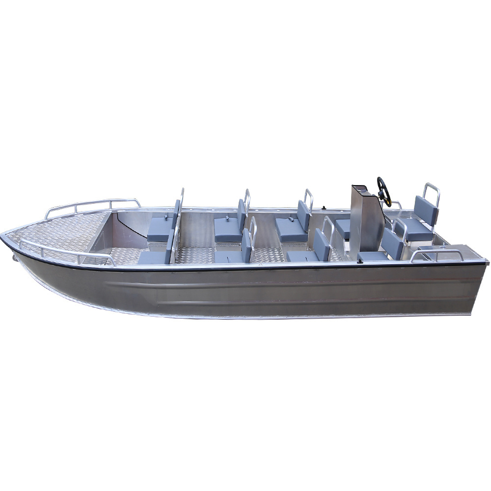 Ecocampor 8 Man 19ft to 20ft Large Aluminum Passenger Boats with Console