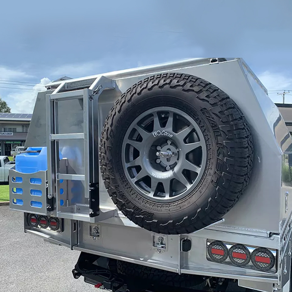 Heavy Duty Tradesman Aluminum Utility Canopy With 2 Doors