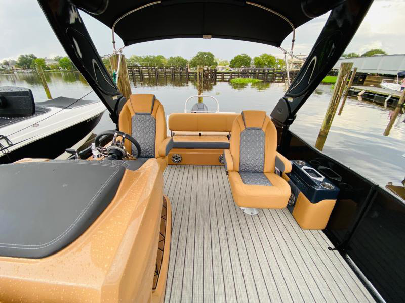 Ecocampor 2022 Fiberglass Party Pontoon Boat Tritoon Luxury Pontoon Boat for Sale