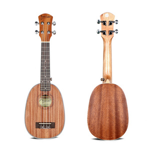 Deviser four string small ukulele wholesale 21 inch concert customized sapele ukulele from China factory