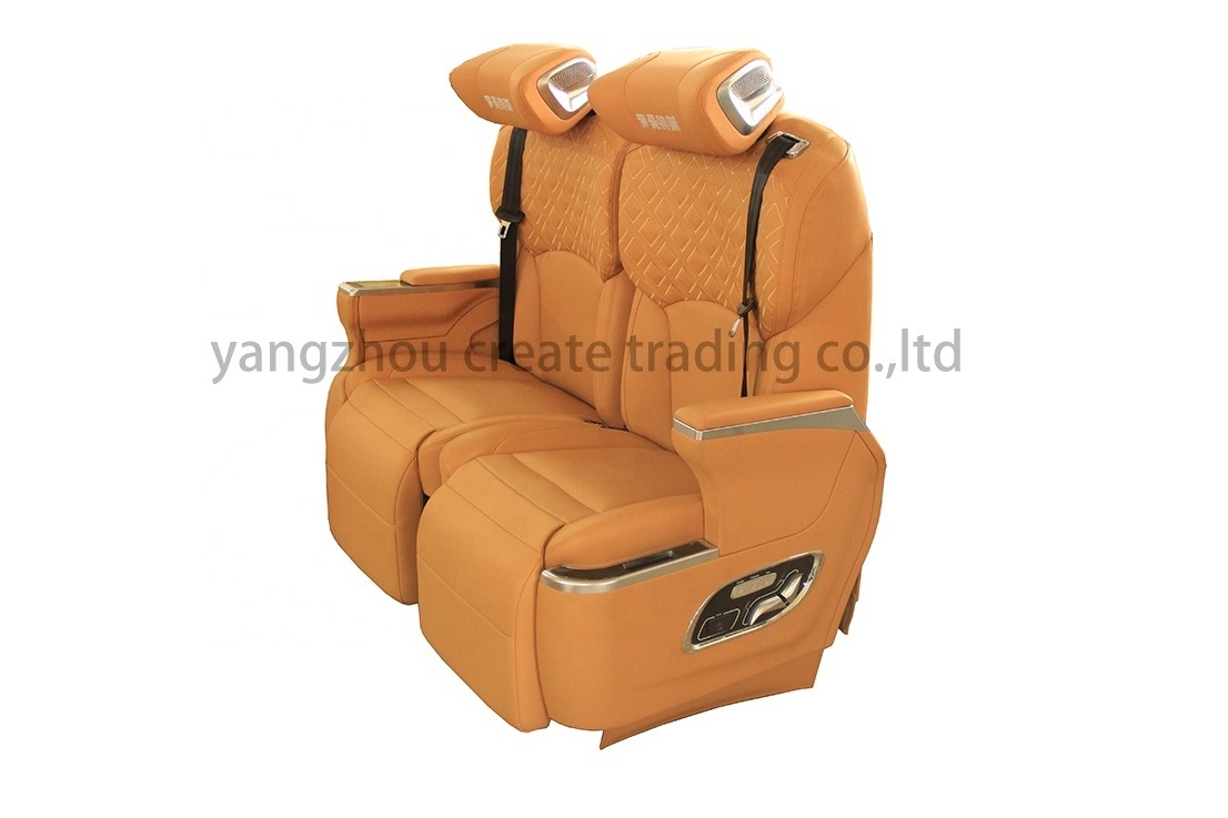 Luxury RV Seating Vip Van Conversion Seat/caravan Seat Leather Customized Electric Control Leather Cover 1 YEAR General Seat 3C