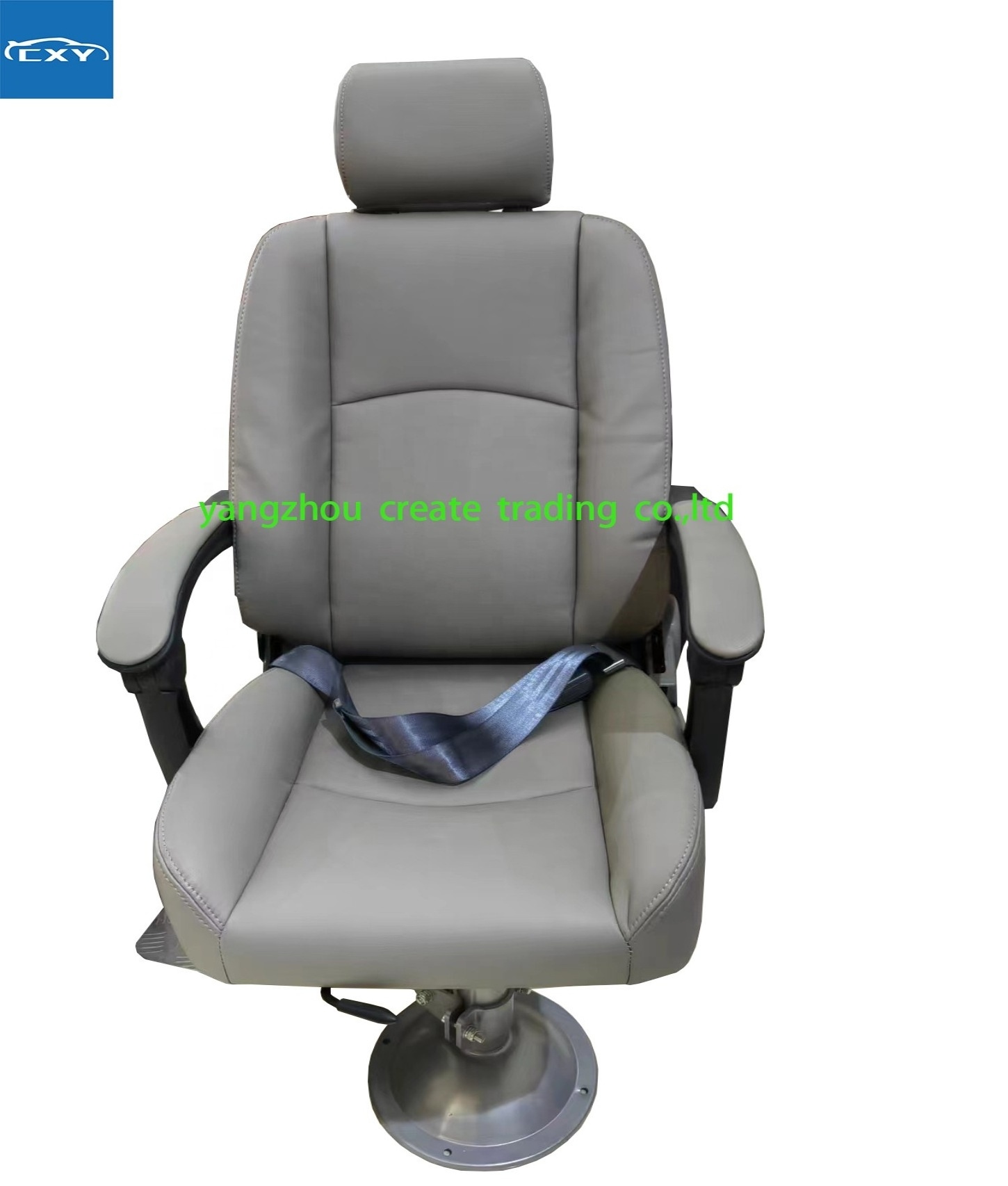 Marine Boat Driver Seat Adjustable Marine Boat Seat with Shock Absorption Pedal Aluminum Adjustable Seat