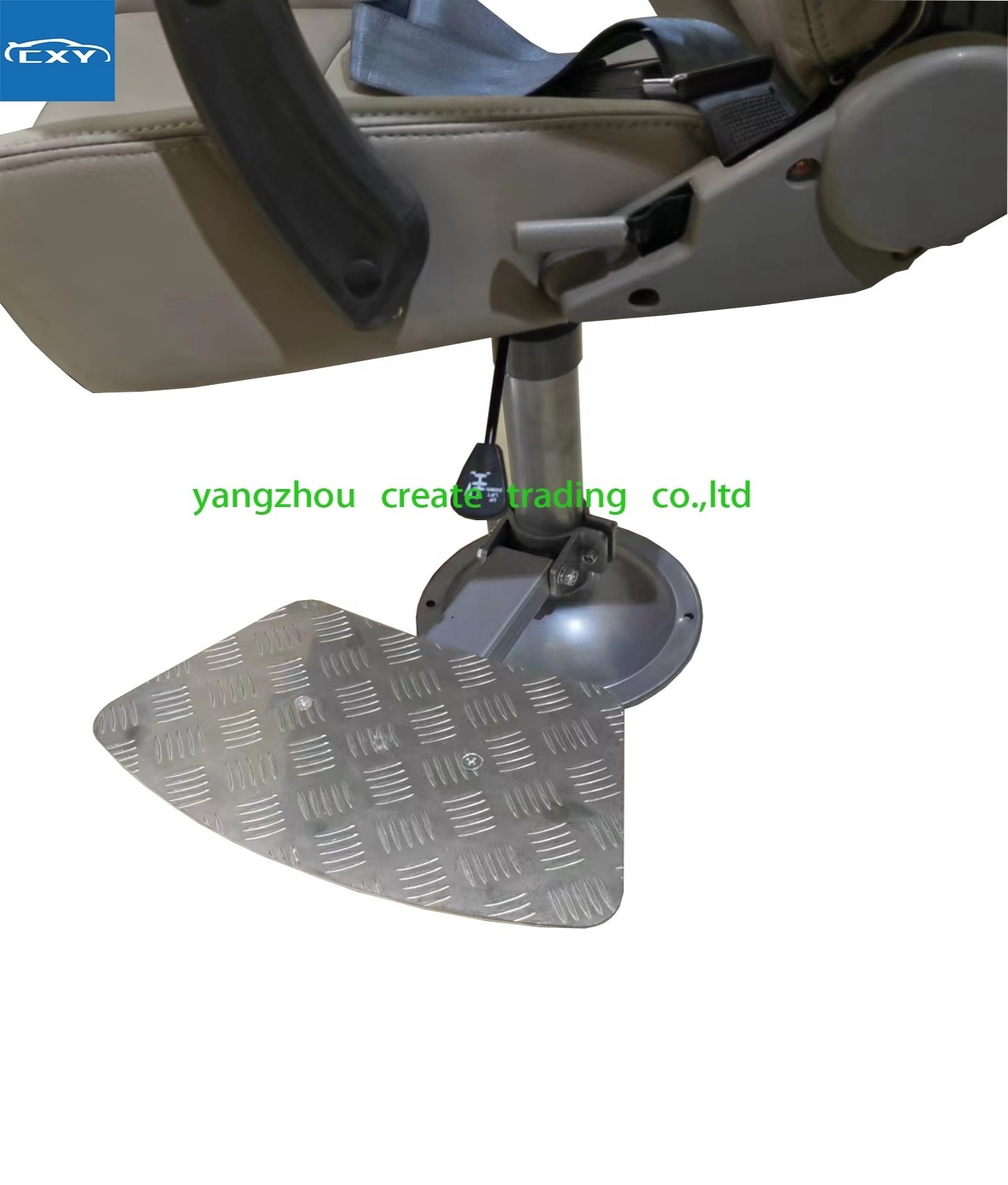 Marine Boat Driver Seat Adjustable Marine Boat Seat with Shock Absorption Pedal Aluminum Adjustable Seat