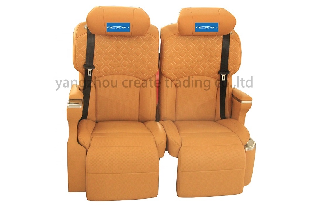 Luxury RV Seating Vip Van Conversion Seat/caravan Seat Leather Customized Electric Control Leather Cover 1 YEAR General Seat 3C