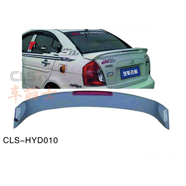 One stop factory HYUNDAI ACCENT 2007 fit ABS car rear spoiler With factory Outlet