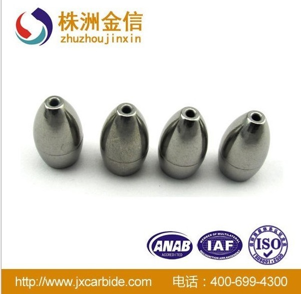 Hot sale hot sale Tungsten carbide lead sinkers bullet fishing sinkers from Zhuzhou Jinxin