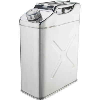 20L Vertical Stainless Steel Oil Tank Jerry Can