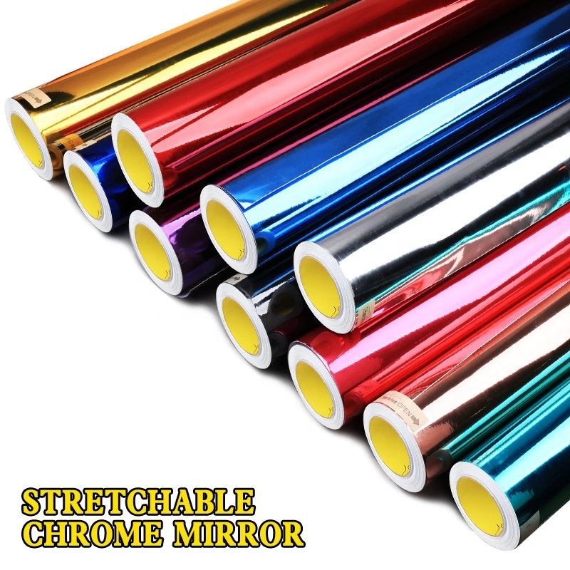 Carbins 1.52*18m High Quality Chrome Mirror Vinyl Wrap Foil Sticker Film For Car Wrapping PVC Film