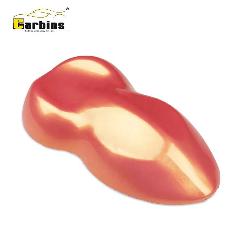 CARBINS Wholesale Adhesive Magic Coral Folie Material Brilliant Coral Orange Vehicle Vinyl Graphics Auto Car Wrap Sticker