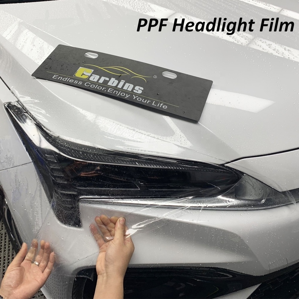 CARBINS  Self-healing PPF Headlight film Transparent Film Super Clear Car LED Lamp Protective Sticker