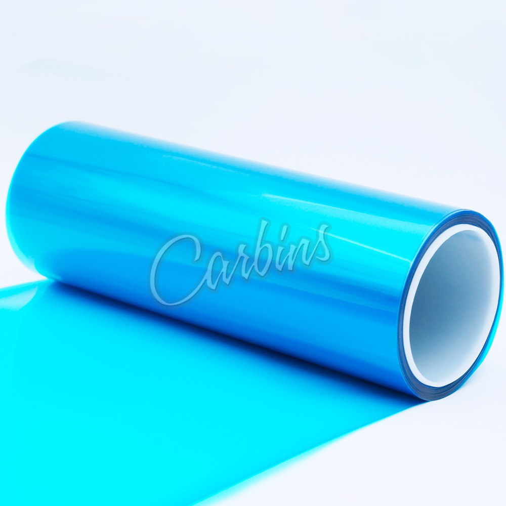 Carbins 0..3*10m Light Vinyl Sticker Glossy Dark Blue Color Car Headlight Tint Vinyl Films Car Lamp Film