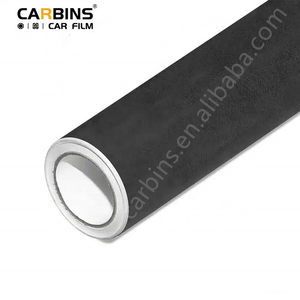 Charcoal Color Self Adhesive Fabric Suede Alcantara Wrap For Car Interior Car Stickers 1.42*15M