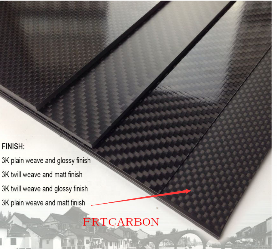 Light weight carbon fiber sheet wall 1mm 2mm 10mm carbon fiber board plate for UAV drone