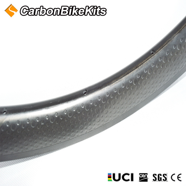 carbon rim road bike aero 700c road carbon dimpled rims 45 mm tubular with 25mm width carbon fiber bicycle rim