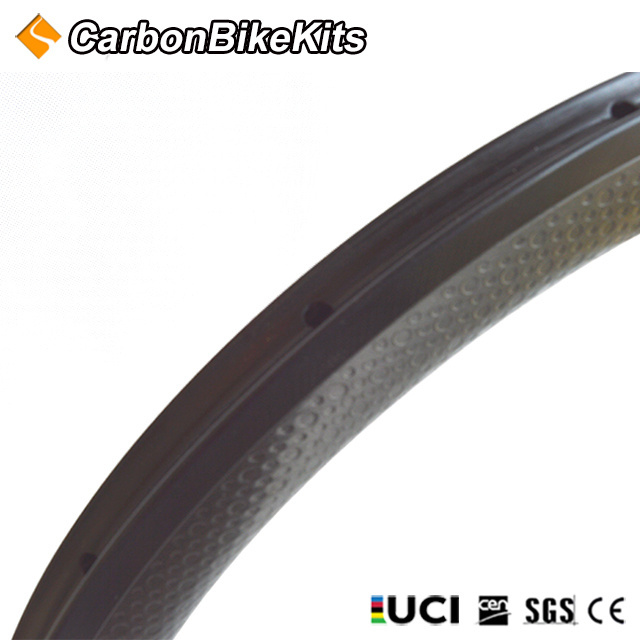 carbon rim road bike aero 700c road carbon dimpled rims 45 mm tubular with 25mm width carbon fiber bicycle rim