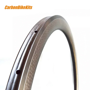 carbon rim road bike aero 700c road carbon dimpled rims 45 mm tubular with 25mm width carbon fiber bicycle rim