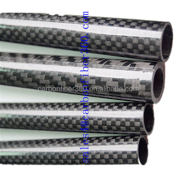 3K Twill Shiny Carbon fiber conical tube , Taper Tube Carbon Fibre Poles