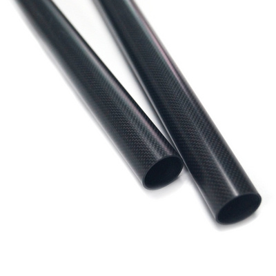 3K Twill Shiny Carbon fiber conical tube , Taper Tube Carbon Fibre Poles