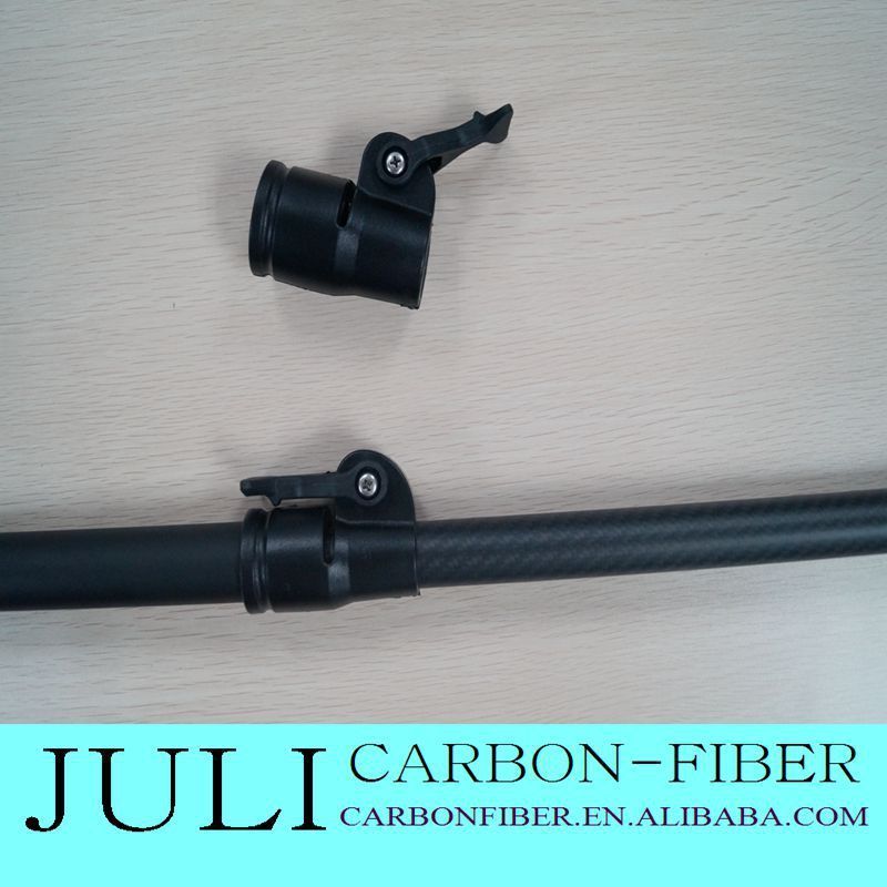 Telescoping Carbon Fiber Tubes with Twist Locking Clamps, water-fed window cleaning glassfiber/composite telescopic pole