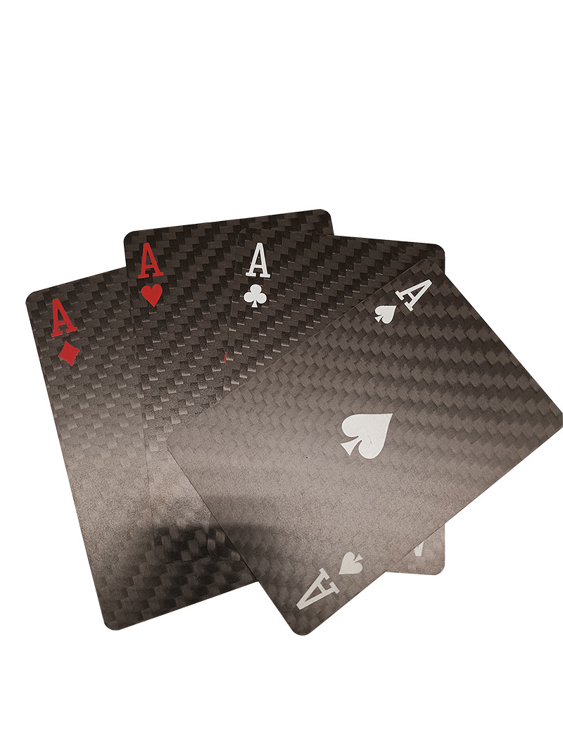 Hot Sale Sharp Customized Carbon Fiber Playing Card Water proof Poker Playing Cards Printing Bridge Cards For Entertainment