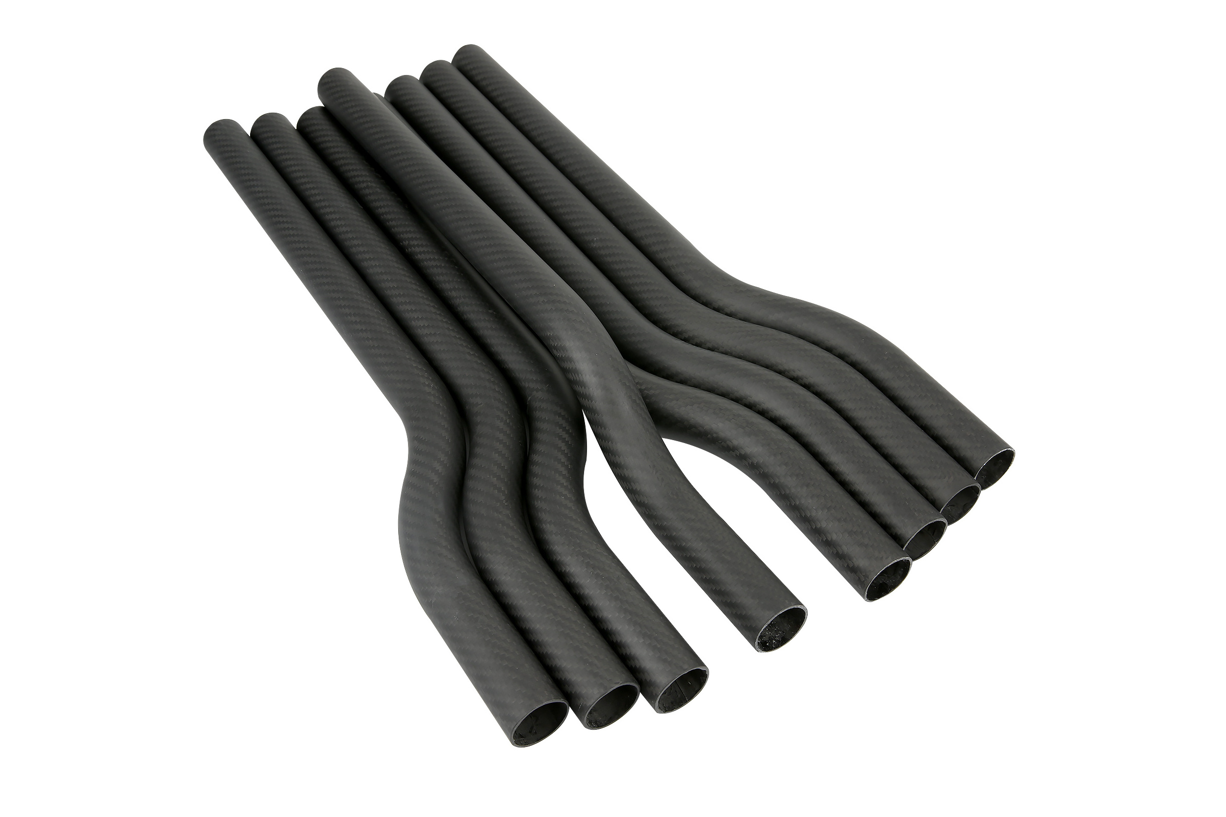 3K Glossy Matte Twill Plain  Customized  Direct  Curved Carbon Fiber Composite Tube Pipe Flexible Elbow bend