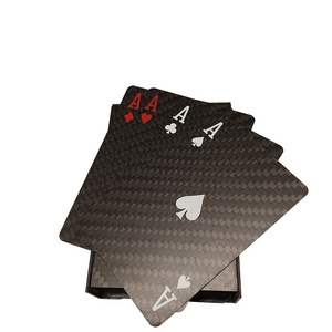 Hot Sale Sharp Customized Carbon Fiber Playing Card Water proof Poker Playing Cards Printing Bridge Cards For Entertainment