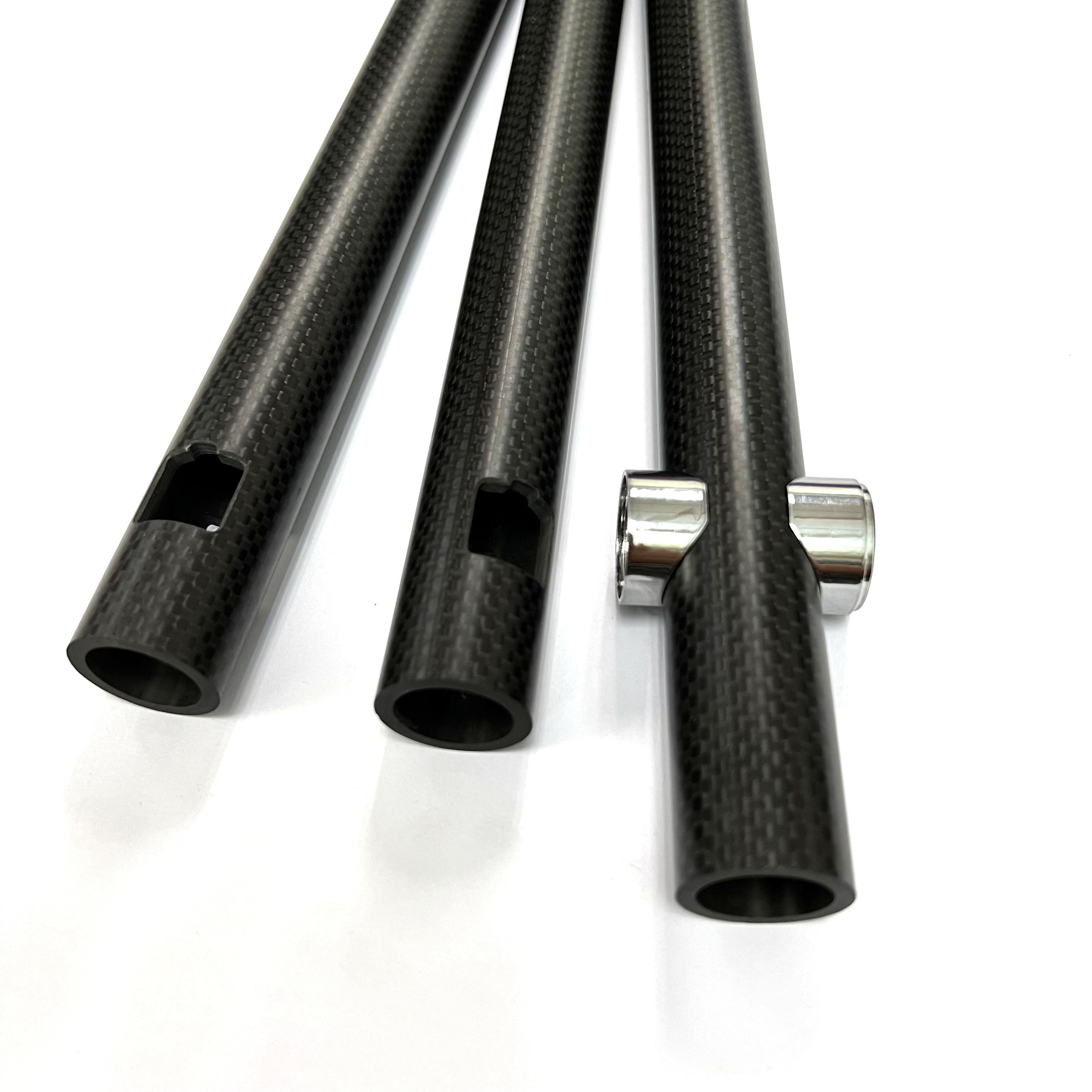 Light weight  3k carbon fiber telescopic tube custom carbon fiber tube connector