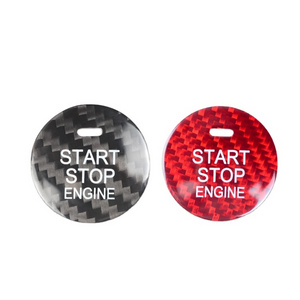 ES Carbon Fiber Auto Parts Accessories CX3 CX4 CX5 Car Start Stop Button For Mazda