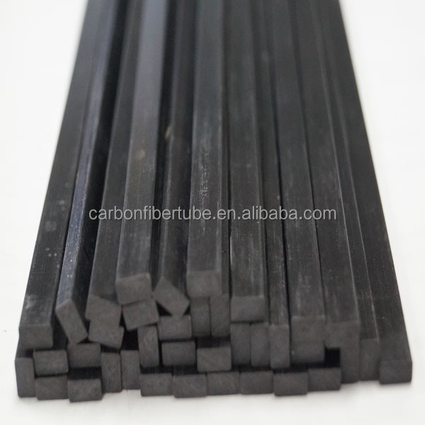 carbon fiber flat bar, carbon fiber square rod, solid carbon fiber rectangular rod in great variety of dimensions